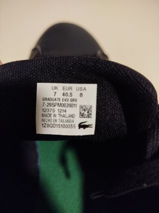 Zapatillas Lacoste Negras