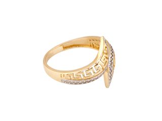 anillo oro 18k con piedra con circonita
