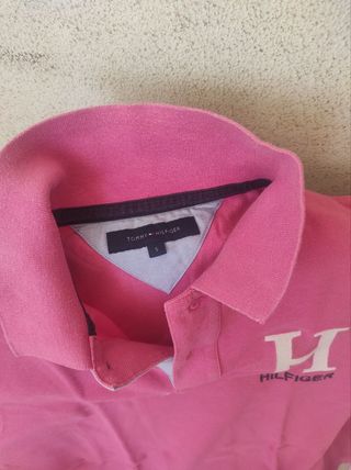 Maglietta Polo Hilfiger Rosa per Uomo