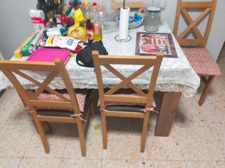 Mueble de cocina madera y cristal