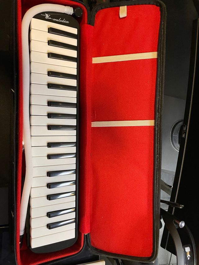 Melódica nueva con funda