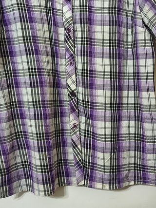 Camicia maniche corte fantasia tartan