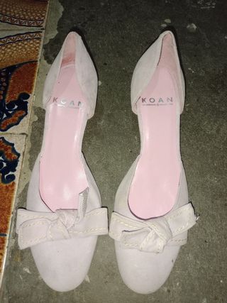 Zapatos KOAN rosas con lazo