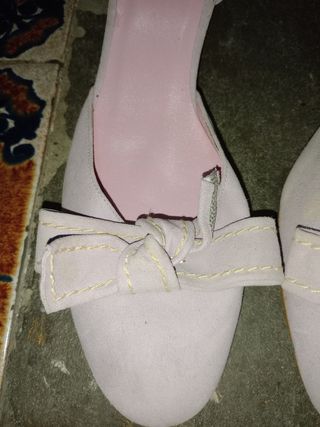 Zapatos KOAN rosas con lazo