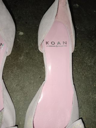 Zapatos KOAN rosas con lazo