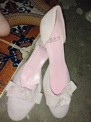 Zapatos KOAN rosas con lazo