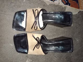 Zapatos Top Note Beige y Negro