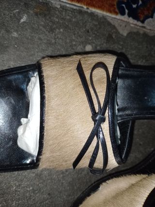 Zapatos Top Note Beige y Negro