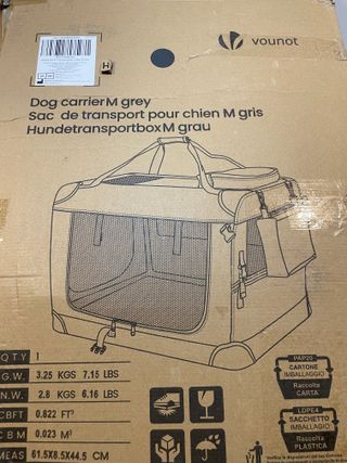 Transportín Perro Gato M Gris