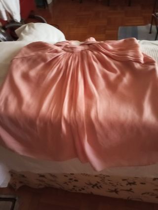 Blusa Zara salmón cuello halter talla S