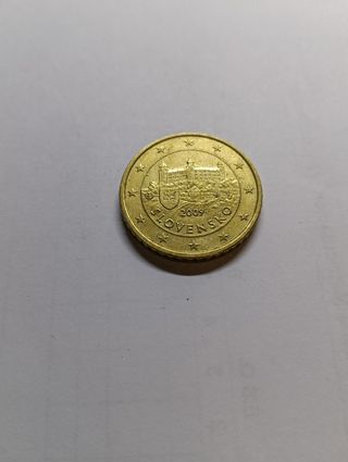 Moneda 50 céntimos Eslovaquia 2009