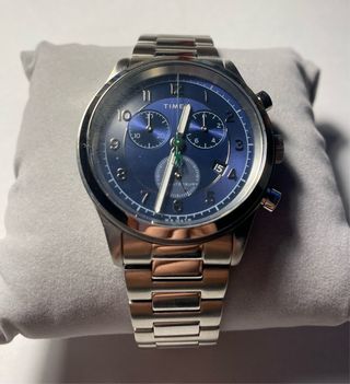 Reloj Timex Cronógrafo Azul y Plateado TW2U90900