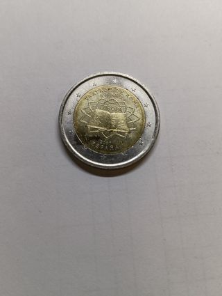 Moneda 2€ España Tratado de Roma 50 Años