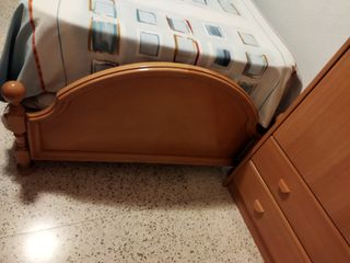 Cama individual 90cm madera de haya natural