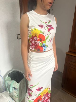 Conjunto Falda y Top Estampado Floral