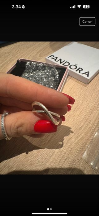 Anillo Pandora Infinito Plata