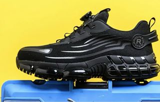 Zapatos de trabajo negros para hombre para trabaja