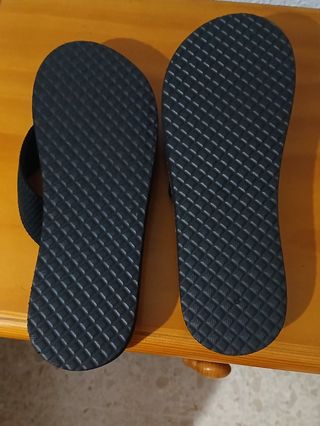 Chanclas negras mujer talla 40