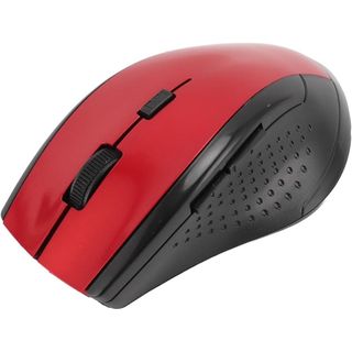 Vikye Raton Inalámbrico, Compacto optico 2,4G con Receptor USB, Batería para Ordenador Portátil, PC Escritorio (Rojo)
