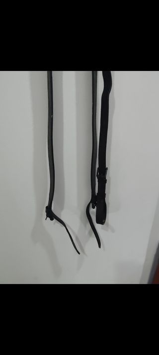 Correas Pechobretal Inglés Cuero Negro Caballos