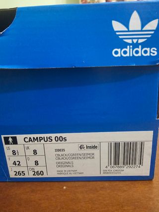 Adidas Campus nere e arancioni