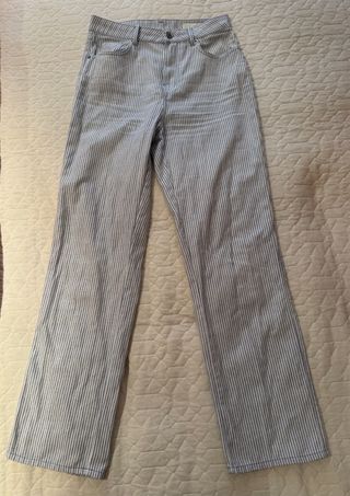 Pantalón Zara Rayas Azules Talla 36