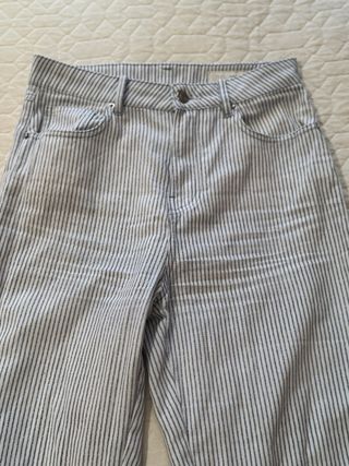 Pantalón Zara Rayas Azules Talla 36