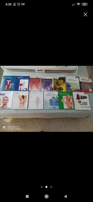 Libros de estética y belleza.