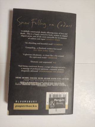 Snow falling on cedars - David Guterson -en inglés