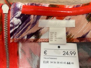 Top H&M floral naranja