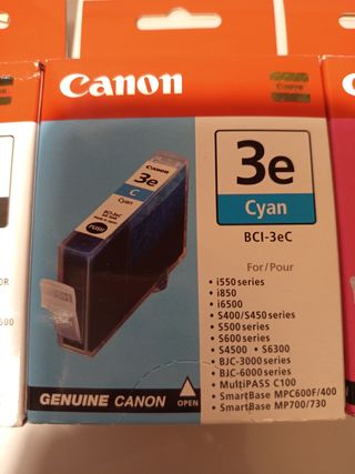 Tintas Canon BCI-3e BK, C, M, Y