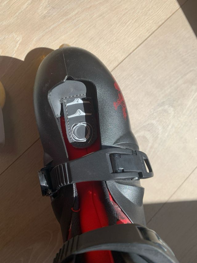 Patines en línea Oxelo rojo/negro 34-36