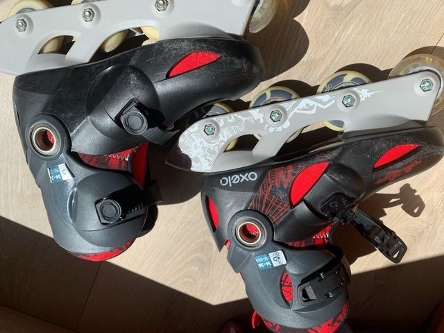 Patines en línea Oxelo rojo/negro 34-36