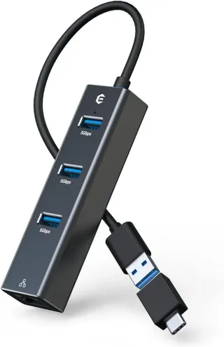 Hub USB 4-en-1 – Expande puertos fácilmente