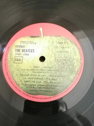 2 LPs 1973 🇪🇦 The Beatles / 1962-1966 Album Rojo