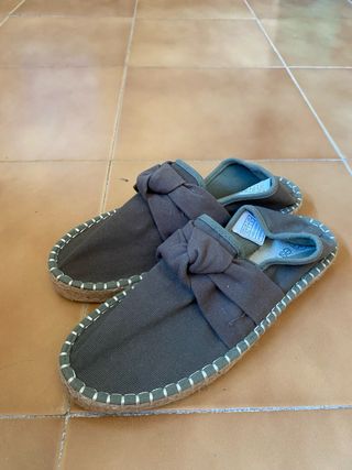 Alpargatas verdes mujer talla 38