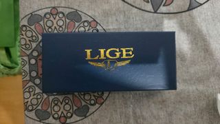Reloj LIGE de Cuarzo Azul y Plata Impermeable 3Bar