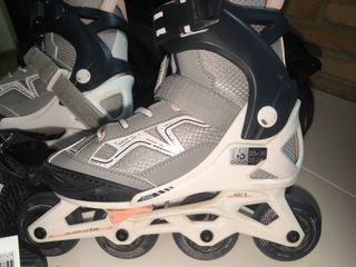 Patines en línea talla 35-39 con protecciones