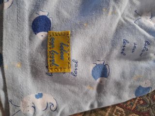 Pantaloncini bimbi azzurri con orsetti