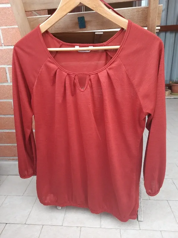 Casacca Etam rossa maniche 3/4