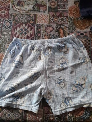 Pantaloncini bimbi con orsetti azzurri