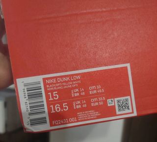 Nike Dunk Low Talla 49.5