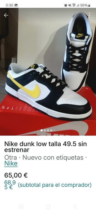 Nike Dunk Low Talla 49.5