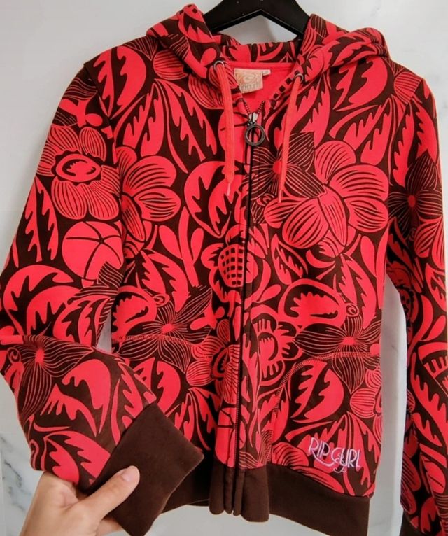 Sudadera Rip Curl Roja Floral