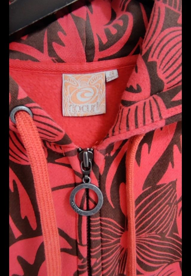 Sudadera Rip Curl Roja Floral