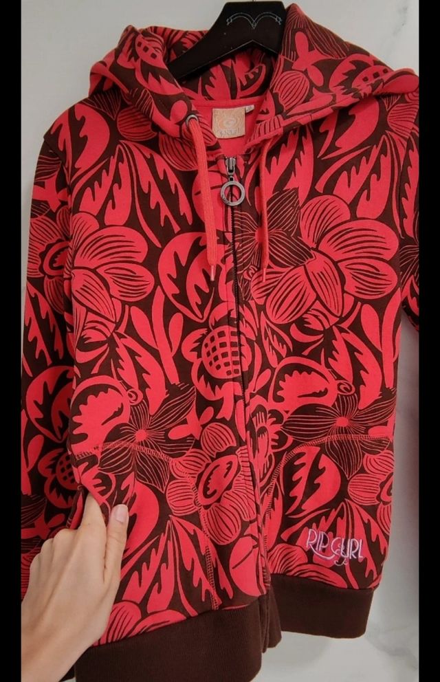 Sudadera Rip Curl Roja Floral