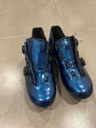 Zapatillas Ciclismo Van Rysel 900 Azul Metálico
