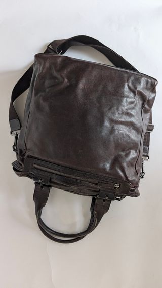 Borsa Testoni uomo pelle marrone