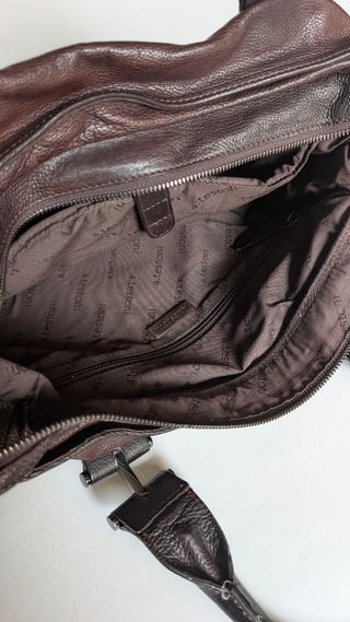 Borsa Testoni uomo pelle marrone