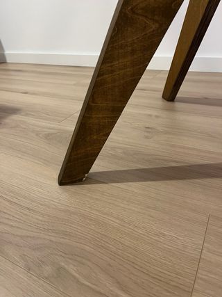 Mesa redonda de madera 85cm